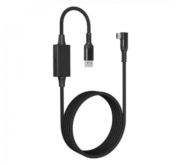 VR Charging Link Cable Compatible with Meta Quest 3S/Quest 3/Oculus Quest 2/Pico 4 Accessories and PC/SteamVR